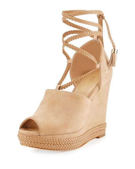 michael kors hastings wedge|michael kors wedge sandals sale.